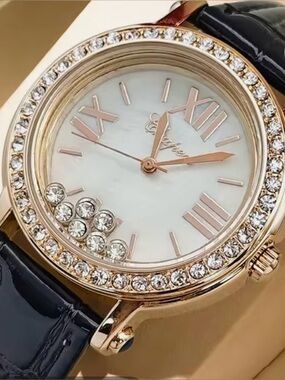 Chopard Styling Ladies Floating Diamonds 35mm Wristwatch in Mother of pearl
